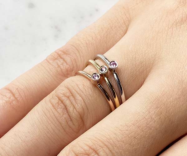 Fine Pink Sapphire Ring