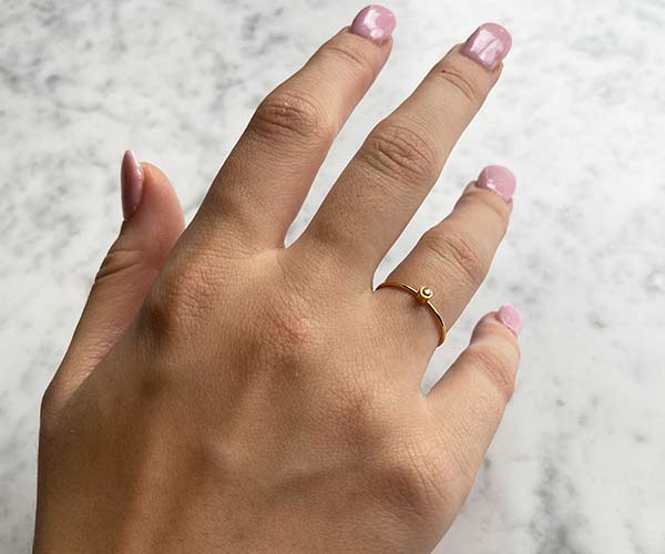 Ultra Fine Yellow Sapphire Ring