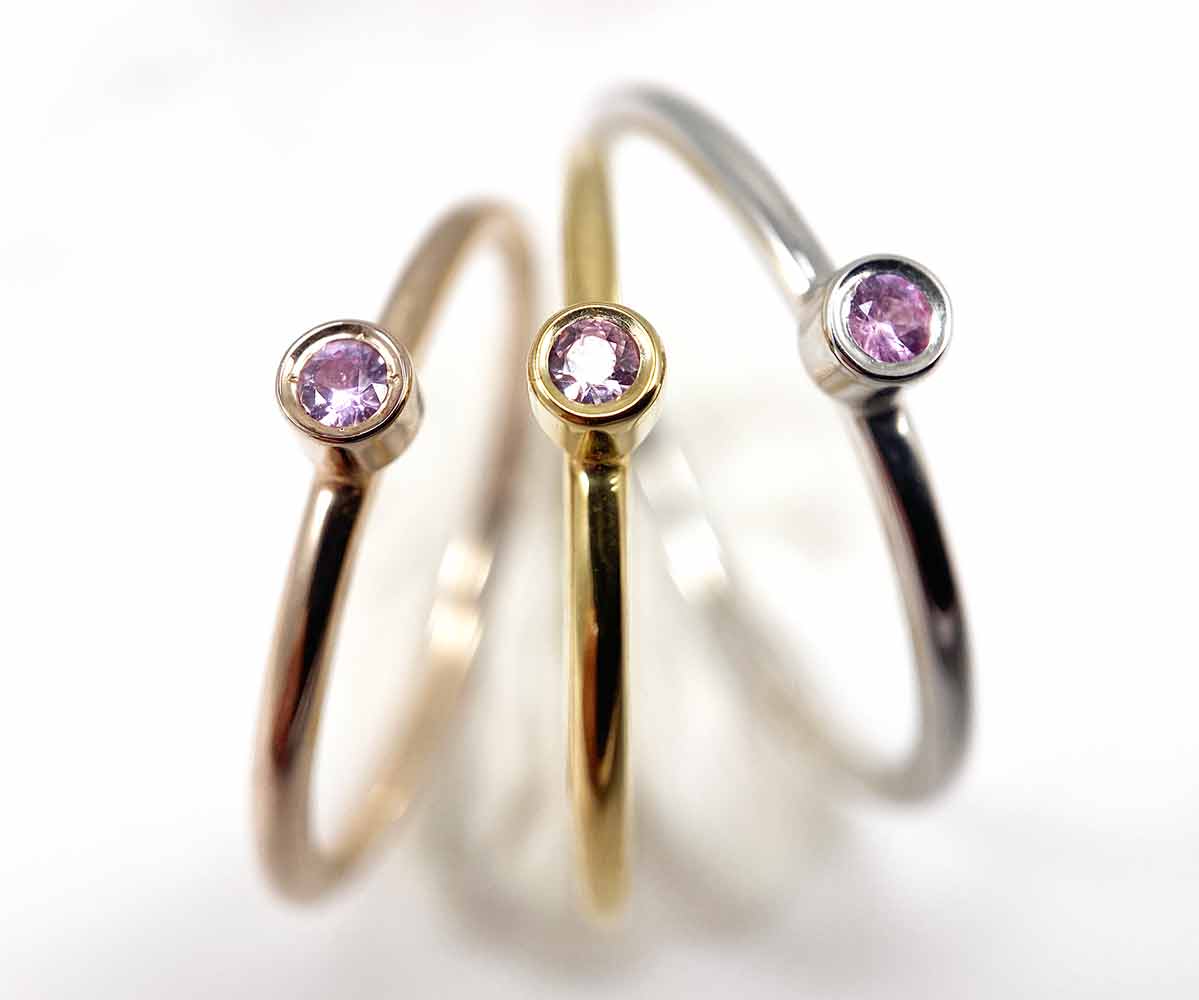 Fine Pink Sapphire Ring